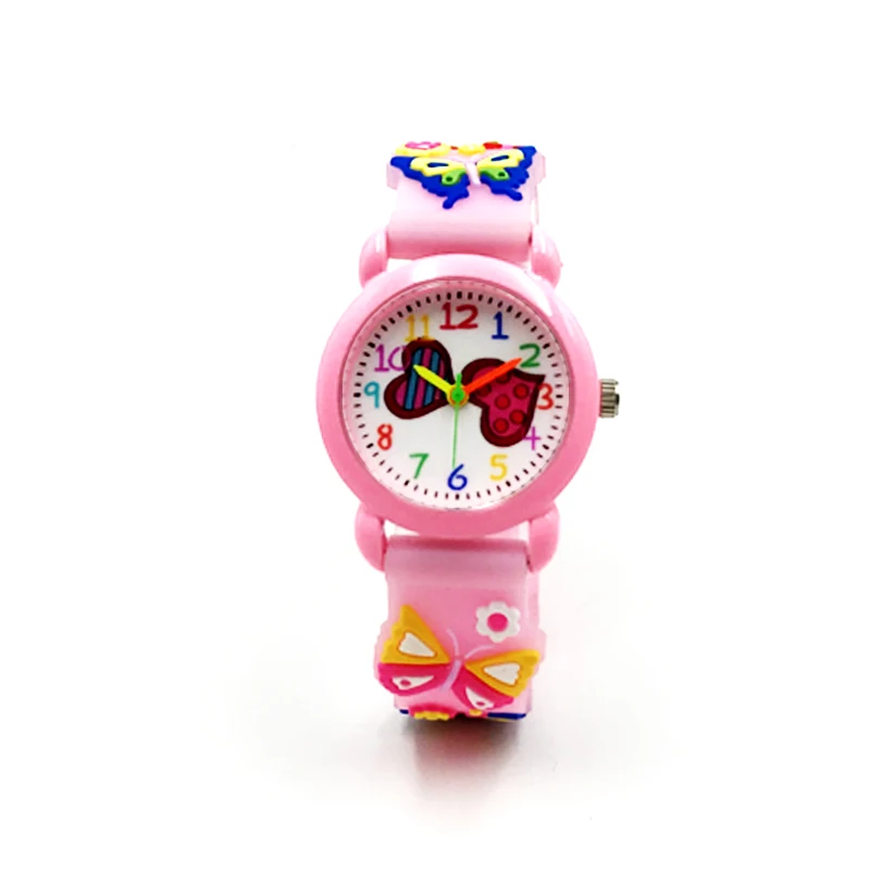 hot fashion 3D jelly band watches for girls cartoon pattern quartz boys watch free dropshipping waterproof wristwatches  (60)