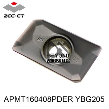 

ZCC APMT160408PDER YBG205 APMT160408 APMT 160408 PDER 10pcs ZCCCT Carbide Inserts Lathe Cutter Tools Turning Tool Milling Insert