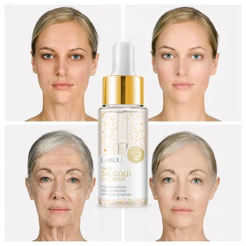 

LAIKOU Essence, Moisturizing Sodium Hyaluronate, Snail Gold Leaf Essence