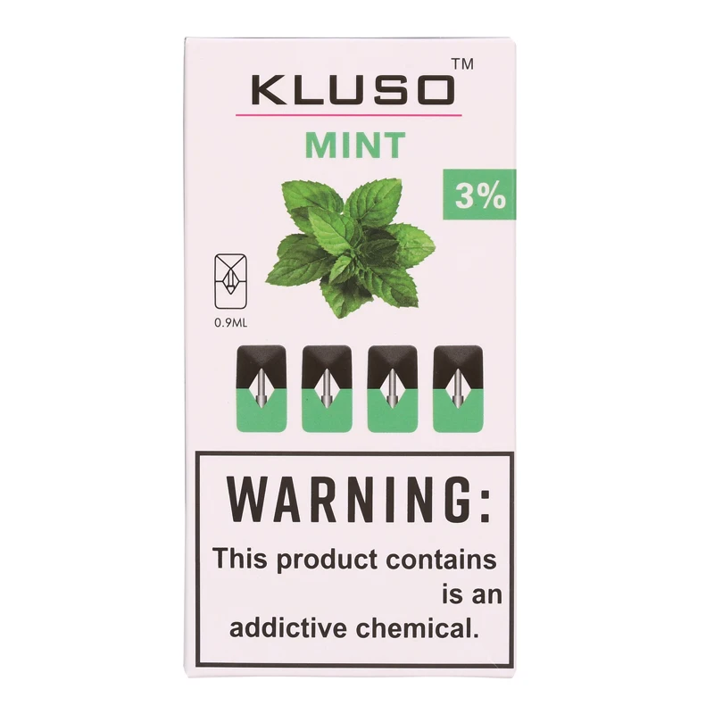 

20Pcs Kluso Electronic Cigarettes Cartridge Pods 0.9ml Capacity e Cigs Pod for MYLE Battery Device Starter Kits