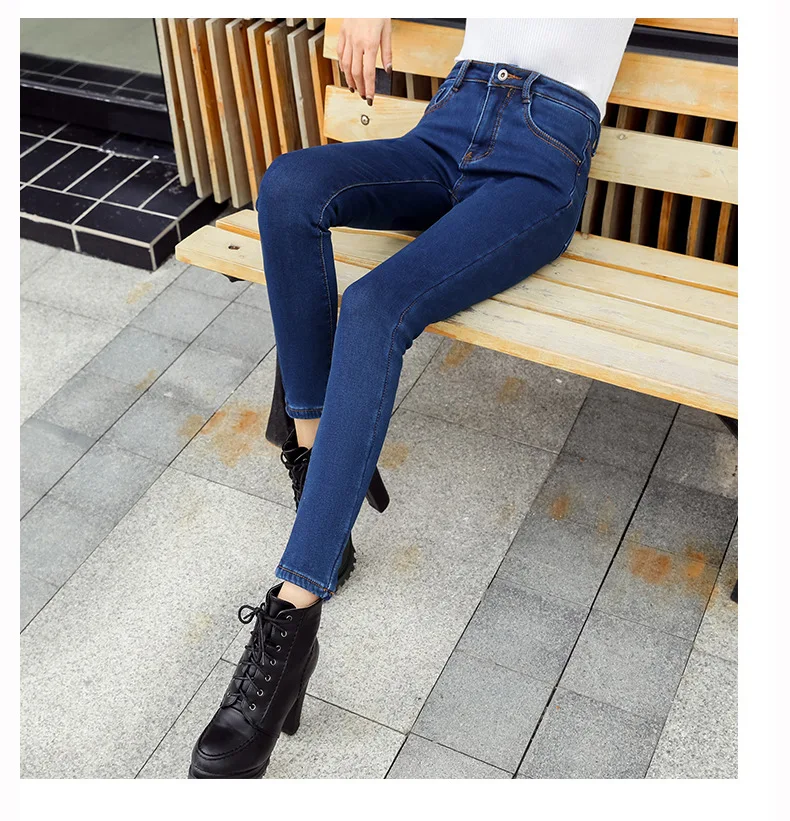 Обтягивающие джинсы, вельветовые брюки, джинсы размера плюс, женские зимние теплые узкие джинсы с подъемом ягодиц, черные джинсовые брюки для мамы с флисом