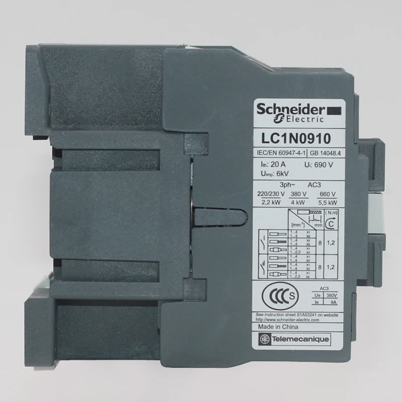Schneider Electric lc1n2510m5n Spool 220vac Contactor Relay easypact d3n 3p 25a 