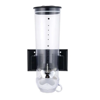 

Space Saving Grain Fresh Dry Food Storage Container Home Kitchen Cereal Dispenser Air Tight Practical Snack Wall Mounted