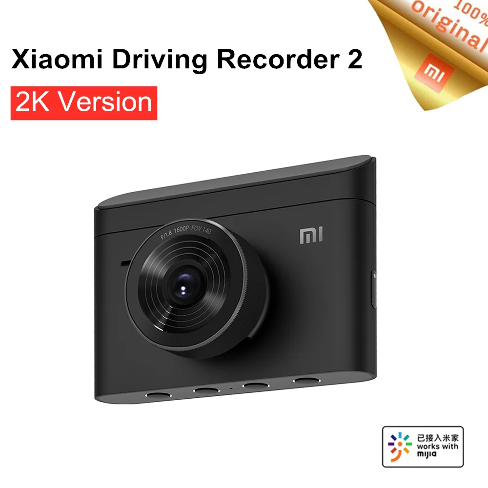 Xiaomi MIJIA Автомобильный видеорегистратор 2 APP Control 2K ночное видение WIFI 3D