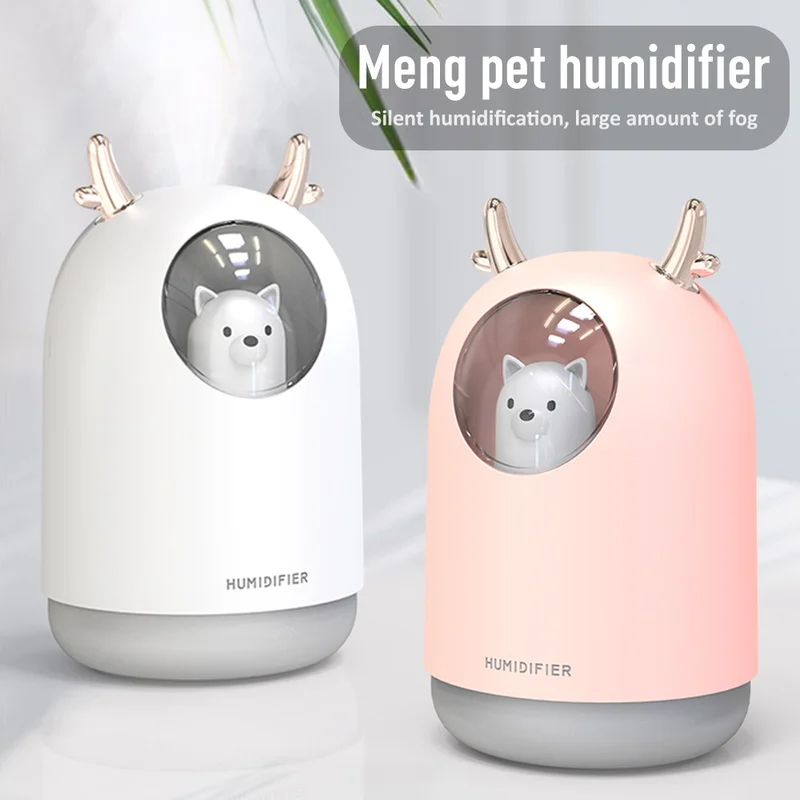 

300ML Ultrasonic Air Humidifier Aroma Essential Oil Diffuser for Car USB Colorful Breathing Light Car Air Purifier Accessories