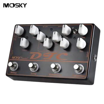 

Guitar Effector High Qality 4 In 1 Distortion Overload Delay Effect Metal Synthesizer Professional Guitar Accessories New