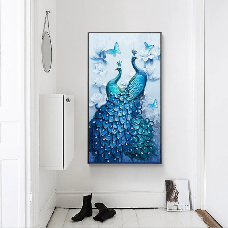 Павлин алмазная живопись Бабочка полный вышивка животное специальный в форме