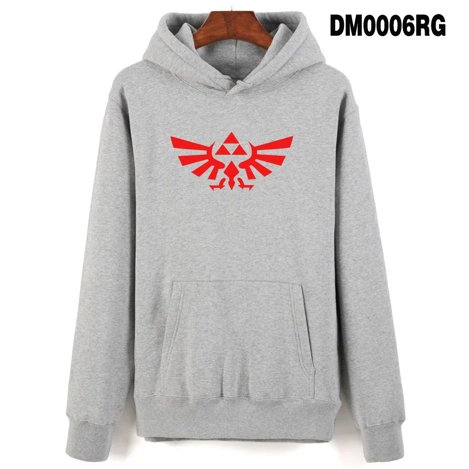 gray Legend Of Zelda, толстовки, новинка, мужские, женские, повседневные, толстовки, осень/зима, Vogue, теплая толстовка с капюшоном, уличная мода, толстовки с принтом - Цвет: gray