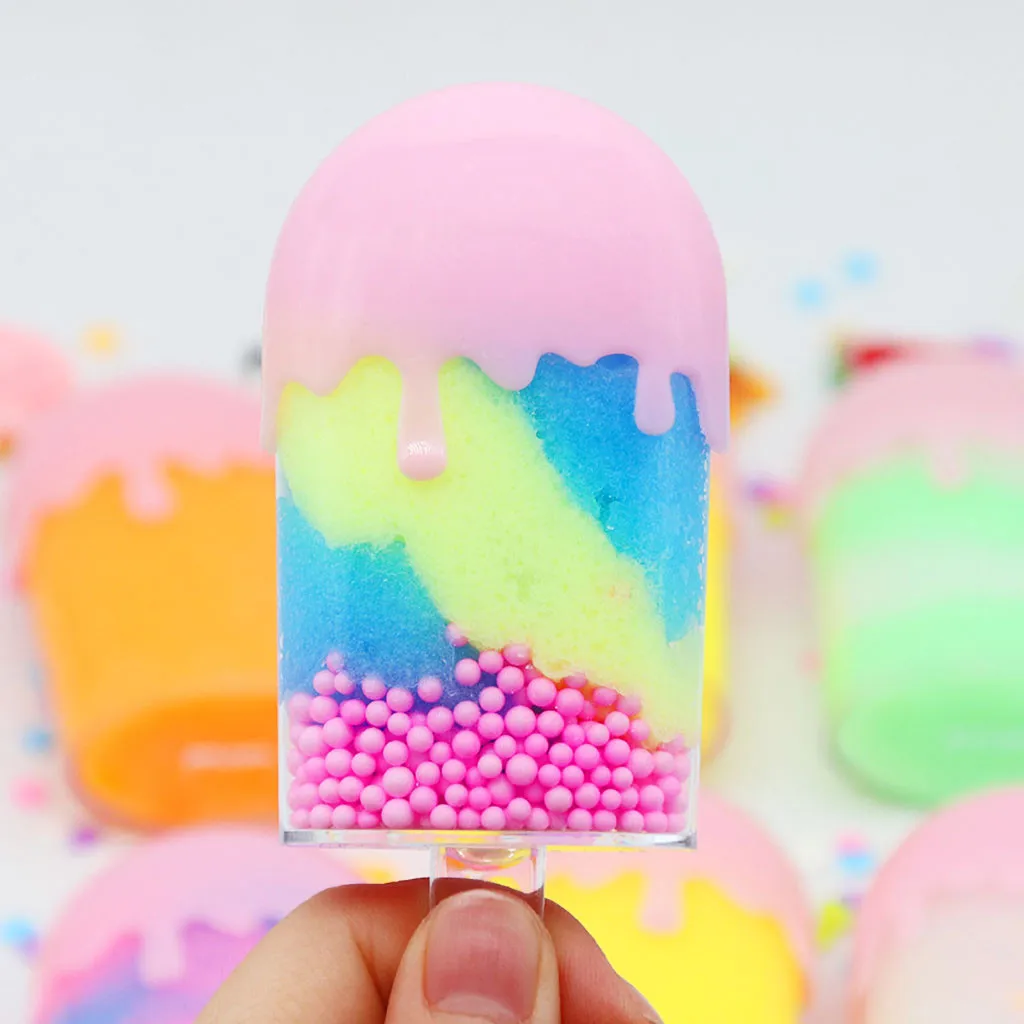 DIY Cotton Candy Cloud Slime Soft Non-Sticky Sand Mud Toys Kids Gift Fluffy Slime Supplies Toy Soft Clay #B