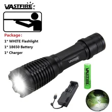 710 XM-L T6 Белый светодиодный тактический фонарь AAA/18650 аккумулятор алюминиевый фонарь для охоты высокого качества