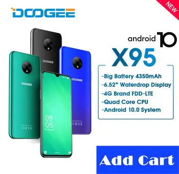 Перейти на Алиэкспресс и купить DOOGEE X95 мобильный телефон с 5,5-дюймовым дисплеем, четырёхъядерным процессором MTK6737, ОЗУ 2 Гб, ПЗУ 16 ГБ, 13 МП, 6,52 мАч, Android 10