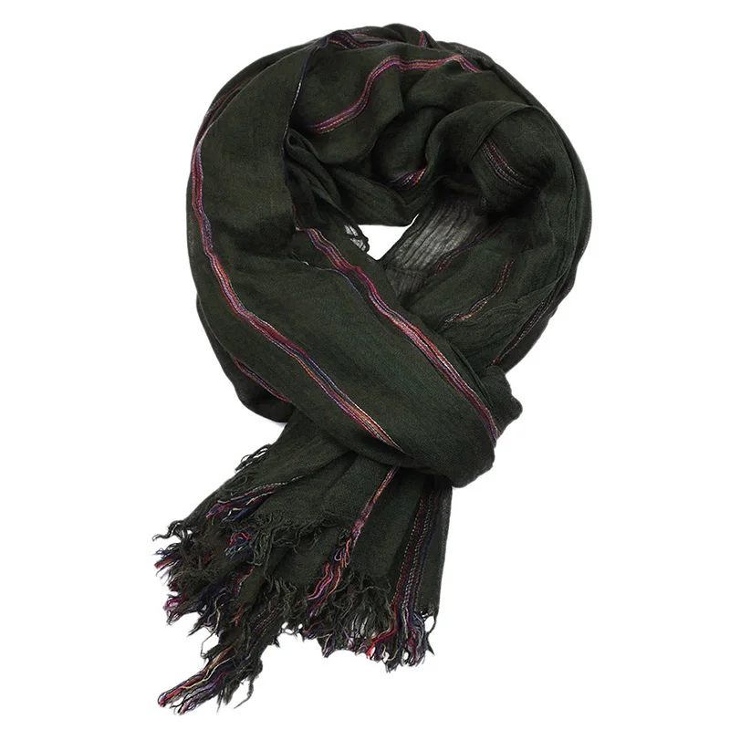 Высококачественный зимний шарф осень весна мужские повседневные Шарфы мужские s 190*95 см теплые мягкие полосы шарфы аксессуар для мужчин - Цвет: KT095-09
