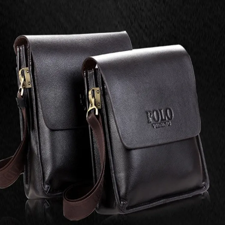 

Polo Cowhide Men's Bag 2019 New Style Europe And America Fashion Summer Shoulder Cross-body Vertical Bag a Generation of Fat