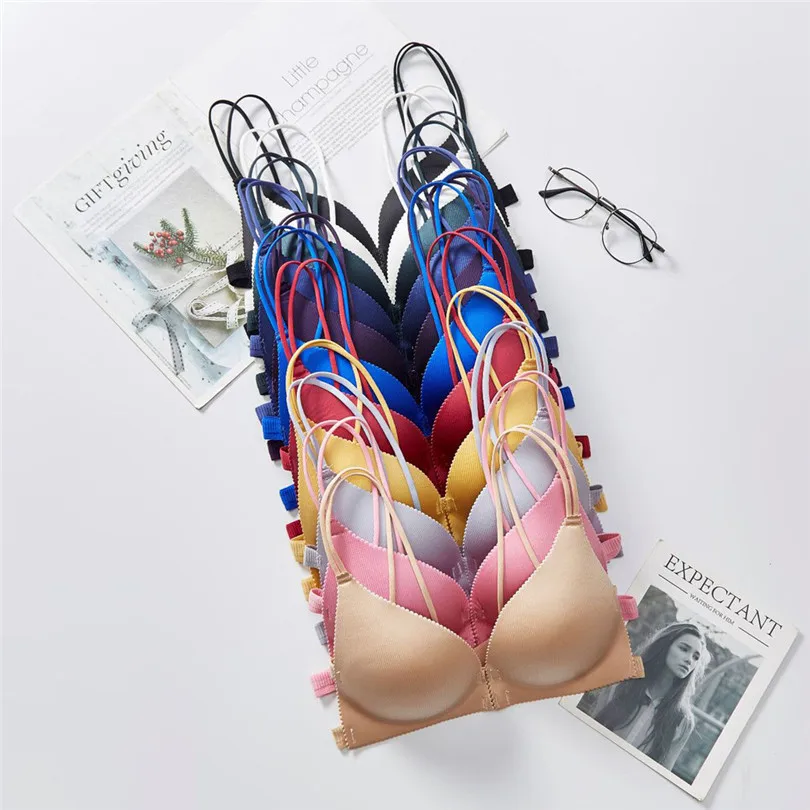 Wireless Bra Push Up Lingerie Sexy Breathable Bras For Women Chest Pad Underwear Soutien Gorge Sexy Erotique 40DEC1604