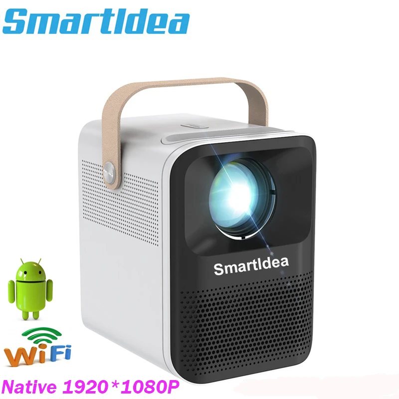 home projector SmartIdea native full hd 1920 x 1080p smart projector android wifi BT 3D video game proyector digital led home theater beamer smart projector
