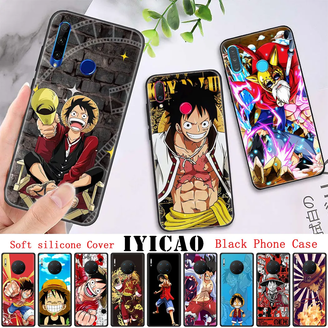 Мягкий силиконовый чехол для Huawei Mate 10 20 30 Pro Lite Y6 Y7 Y9 Prime Y5 черный телефона One Piece Luffy