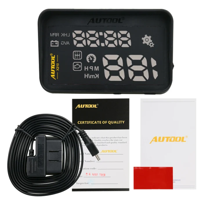 X210 Авто HUD Автомобильный дисплей расход топлива проекция автомобиля Автомобильный OBD2 спидометр