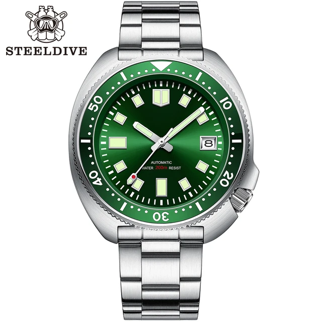 SD1970 Steeldive Brand 44MM Men NH35 Dive Watch with Ceramic Bezel 5