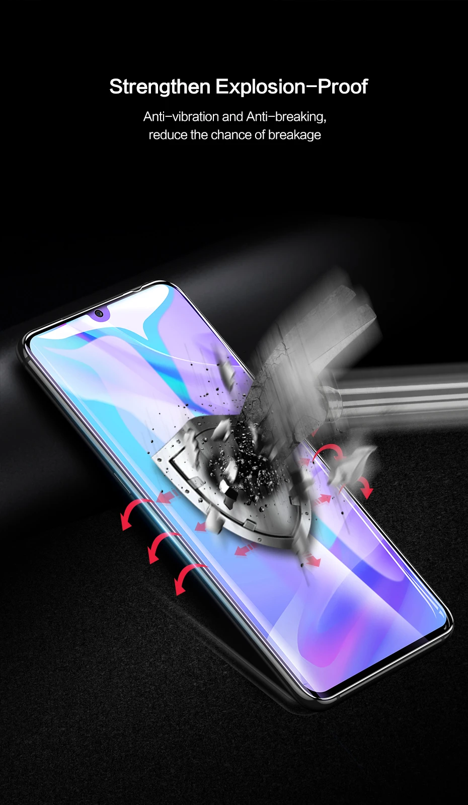 SmartDevil закаленное стекло для huawei nova 4 синий протектор экрана протектор для huawei nova 4E защитная пленка