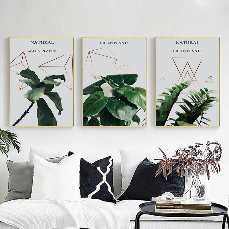 

Countryside Wall Art Canvas Painting Green Style Plant Nordic Posters and Prints Decorative Picture Modern Home Decoration