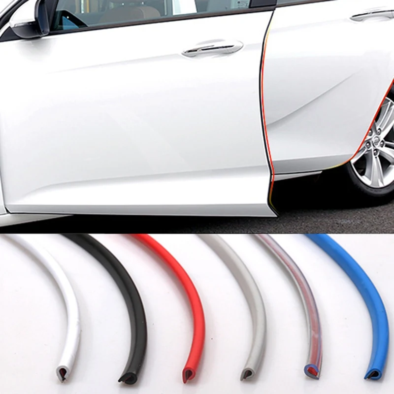 

Car Anti-collision Strip Door Side Sealing Strip Anti-scratch Strip Sticker Black Moulding Trim Rubber Strip Car Door Protector