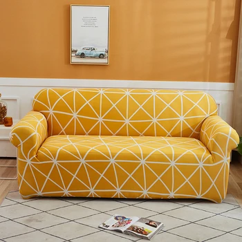 

Soft Elastic Fabric Home Sofa Cover Stretch Non-slip Corner Sofa Cover for Living Room 1/2/3/4 Seat Sectional L-shaped Slipcover