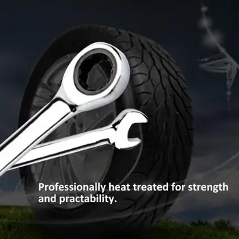 

Ratchet Combination Metric Wrench Set Fine Tooth Gear Socket A Wrench Wrench Ring Nut Torque Set Tools of Set For Repair an Y1X1