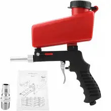 Pistola de jateamento de areia ajustável 90psi portátil máquina de jateamento de areia gravidade pequena handheld pneumático jateamento arma conjunto