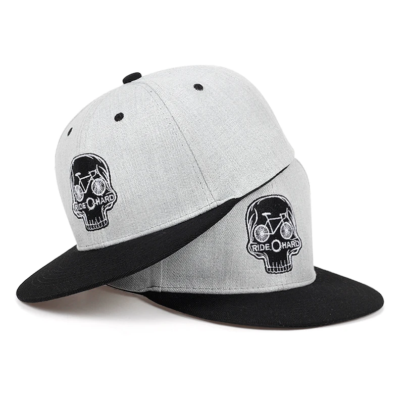 Высокое качество, оригинальная бейсболка, Мужская бейсболка, брендовая вышивка, крутой череп, хип-хоп кепка, 6 панелей, кость, лен, скелет, Спортивная Кепка h