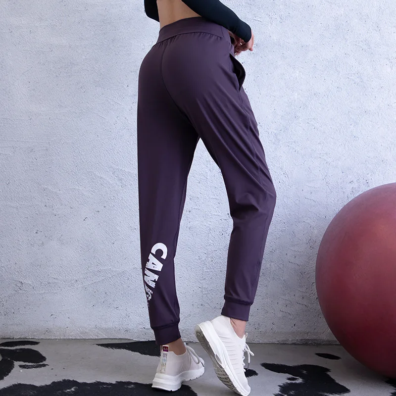 

Spring Autumn Loose Casual Pants Women Quick-Drying Breathable Harem Pants Running Elastic MId-Waist Black Pants Kobieta Spodnie