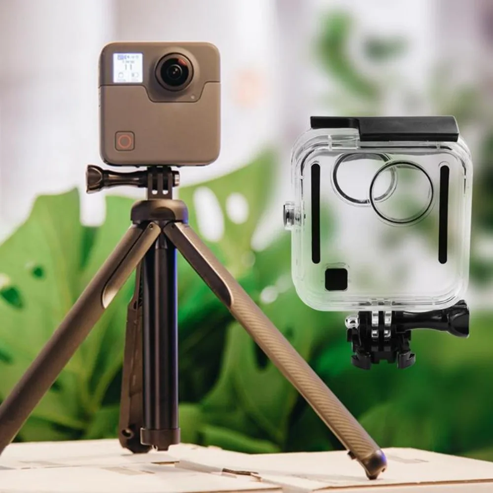 Capa à prova d'água para gopro fusão,