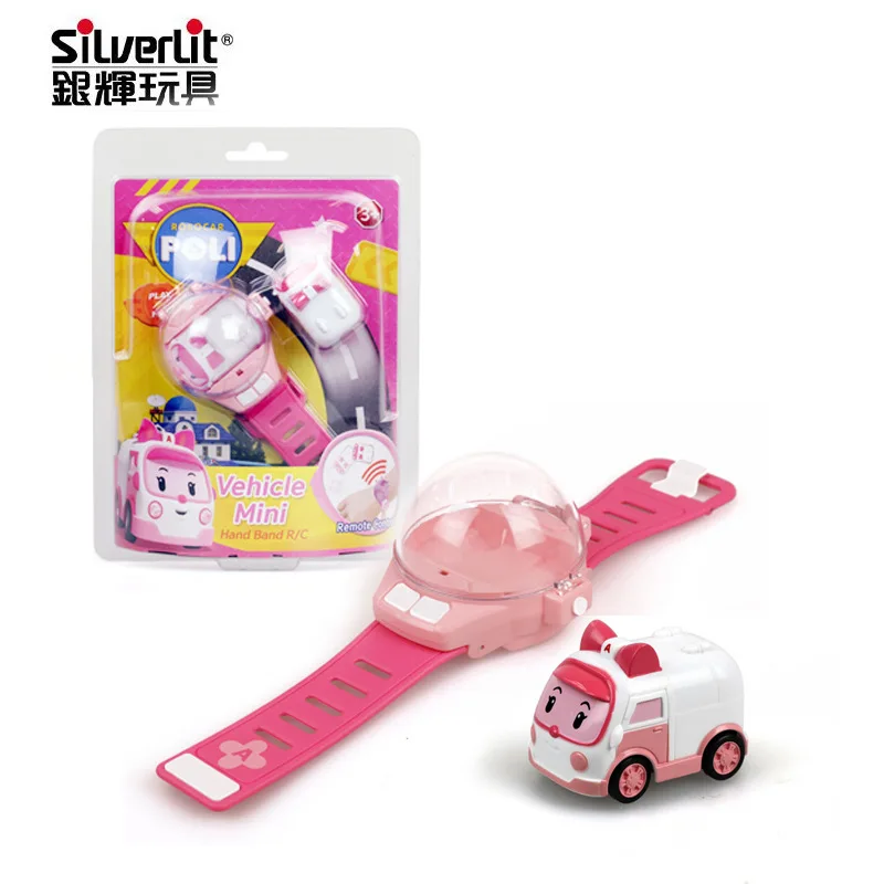 

Silverlit Perley Deformation Police Car Mini Electric GIRL'S And BOY'S Remote Control Toy Douyin Social Man Watch
