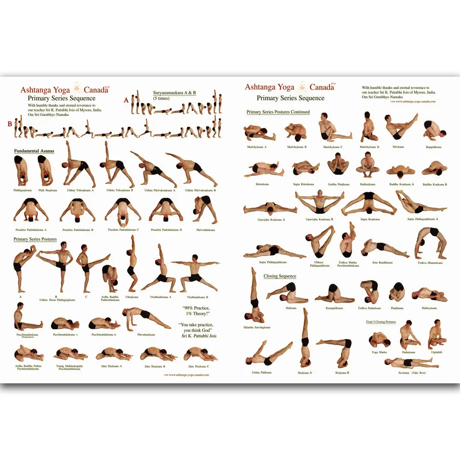 MQ2214 Йога Ashtanga поза новичка подходит гуру медитация азан горячее Искусство Плакат