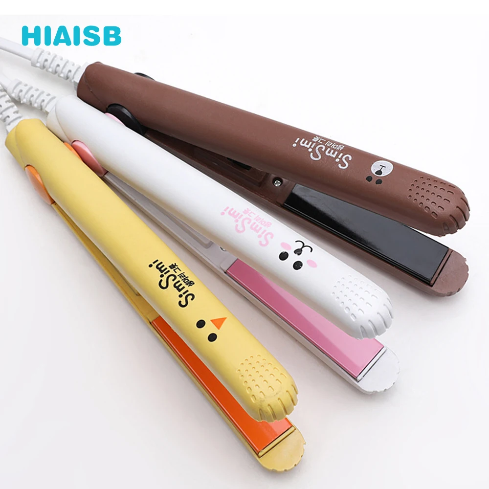 

Mini Professional Hair Straightener Styling Tool Travel Flat Iron Mini Hair Beard Comb Straightener Ceramic Tourmaline Ionic Fla