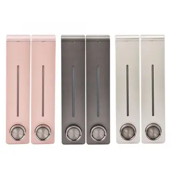 

Manual Soap 2*320ml Bathroom Wall Mounted Soap Shampoo Sanitizer Hand Soap Lotion Liquid Pump Dispenser for Kitchen Bathroom