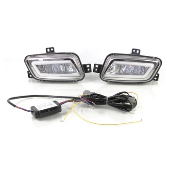 

2Pcs for Ford with Yellow and Blue LED Fog Light Daytime Running Light Everest 2016-2019