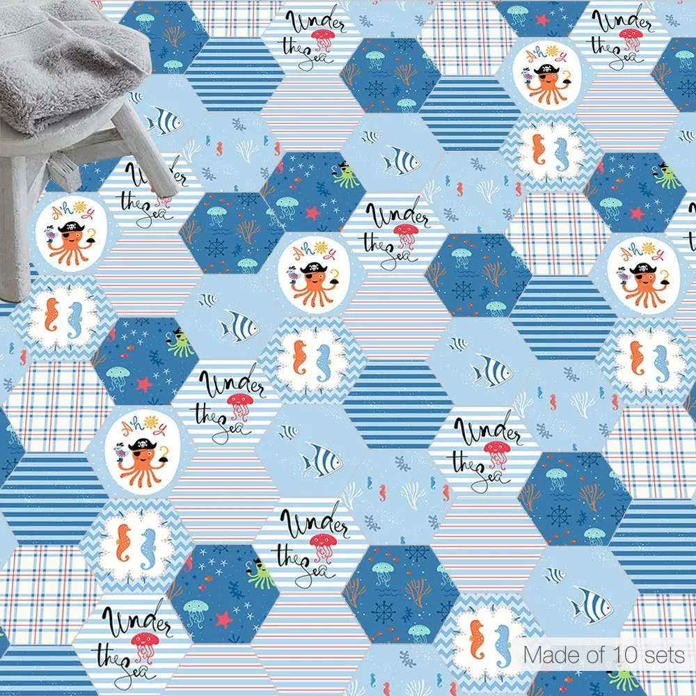 10PCS Removable Stickers Cartoon Wall for Kids Rooms Pirate Ship Animal Home Decals Baby Room Decor | Дом и сад