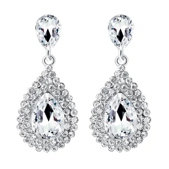 

Luxury Women Earrings Vintage Full Rhinestone Stud Earrings Ladies Temperament Earrings Jewelry kolczyki wiszące бмжутерия #Z