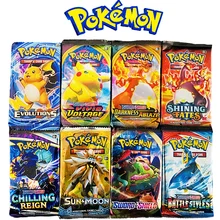 Jeu de cartes de combat Pokémon, 1 sac aléatoire, série Pokémon, Pikachu, carte de collection de transaction GX Tag Team Vmax EX Mega energy