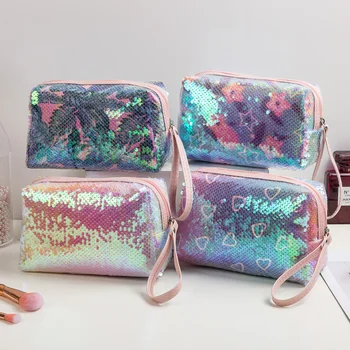 

Clutch Bag Sequins Lady Makeup bag 2020 Beauty pouch Cute trousse maquillage Phone Bag Makeup bag Women Cosmetic Bag Cheap