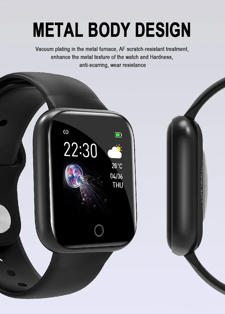 Женские IP68 Водонепроницаемые Смарт-часы P70 P68 Bluetooth 4,0 Смарт-часы для Apple IPhone xiaomi монитор сердечного ритма фитнес-трекер
