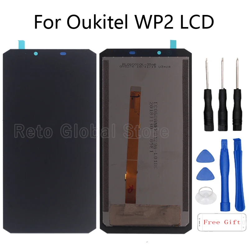 

For Original Oukitel WP2 6.0-inch LCD Display+Touch Screen Digitizer Assembly For Oukitel WP2 Phone Parts LCD Display Free Tools