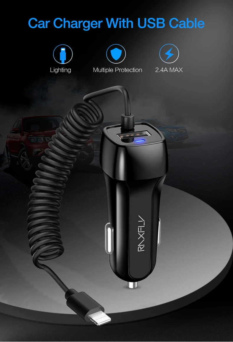 USB Автомобильное зарядное устройство для телефона Xiaomi автомобильное USB зарядное устройство Быстрая зарядная Зарядка Micro usb type C осветительный кабель для iPhone samsung