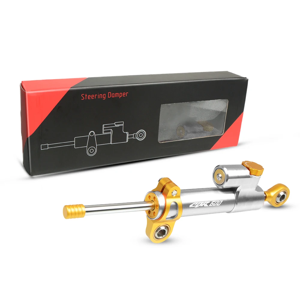 Gold-Silver Для HONDA CBR600 F2, F3, F4, F4i SPORT/F CBR 600 CBR600F CBR600RR 1991- 1992 мотоциклетные рулевые стабилизация демпфер кронштейн - Цвет: Gold-Silver