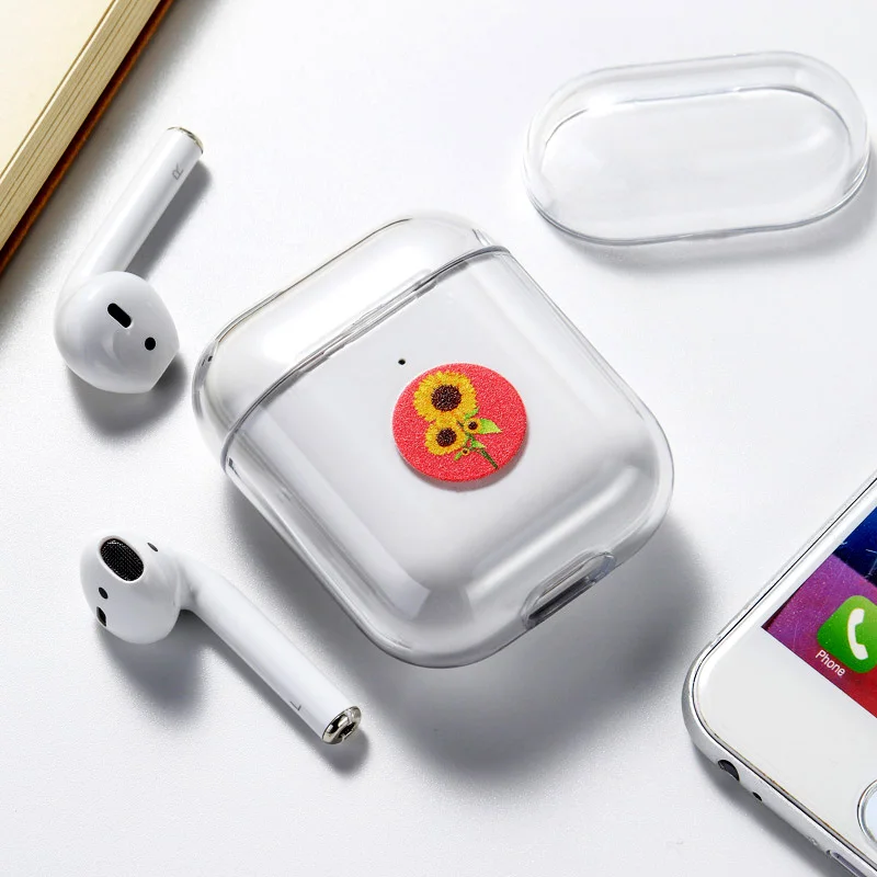 059 Жесткий ПК Прозрачный чехол для наушников для Apple AirPods 1 2 3 Зарядный ящик милый мультфильм Кактус кристалл чехол сумка для Airpods чехлы - Цвет: 059