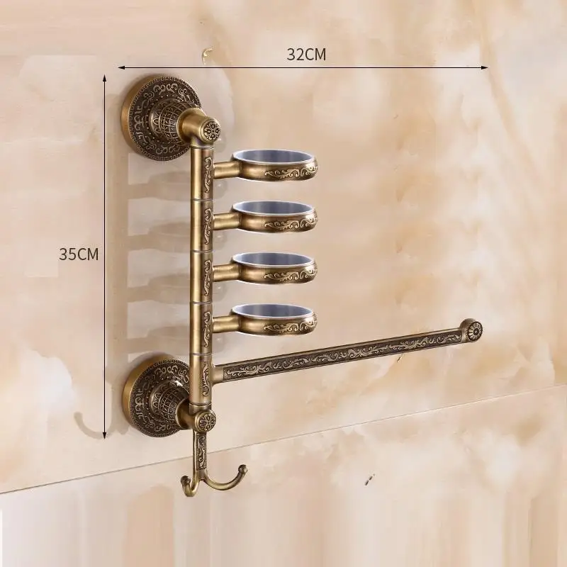 Аксессуар Bagno Estante Badkamer аксессуары шкафы из стали для душа Banheiro вращающийся Аксессуары полка Полотенца стеллаж для выставки товаров Ванная комната организатор - Цвет: MODEL W