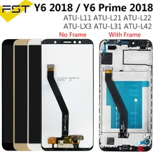 Для huawei Y6 ЖК-дисплей+ сенсорный экран ATU L11 L21 L22 LX1 LX1 L31 L42 для huawei Y6 Prime ЖК-экран с рамкой