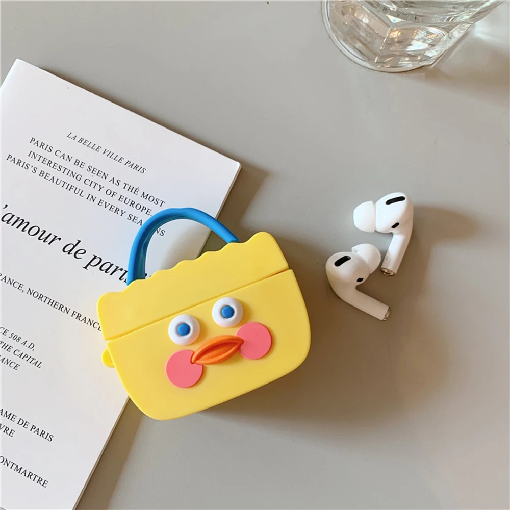 Милый мультяшный чехол для Apple Air Pods 3 наушники s AirPods Pro Чехол 3D переключатель