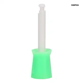

100PCS Dental Tooth Polish Polishing Cup Prophy Brush Webbed LatchType Rubber