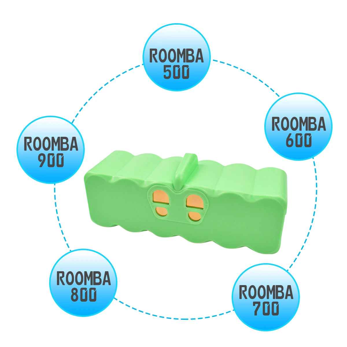 Turpow Перезаряжаемые пылесос Батарея для iRobot Roomba 500 14,4 V 6400 мА/ч, литий-ионный аккумулятор 3.0Ah для Roomba 530 630 700 540 550 780 8